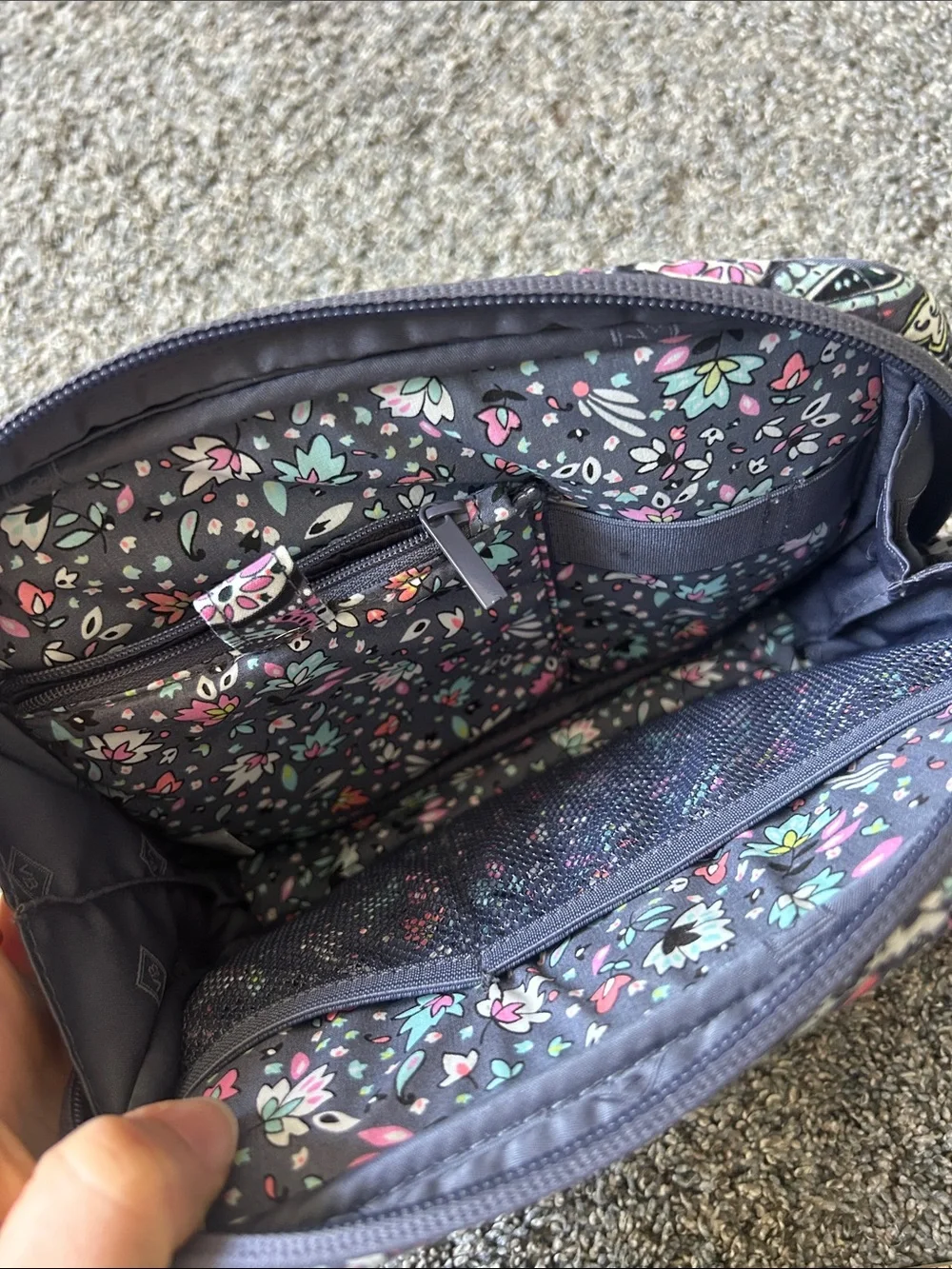 Vera Bradley Multi Paisley Quilted Cosmetic Case